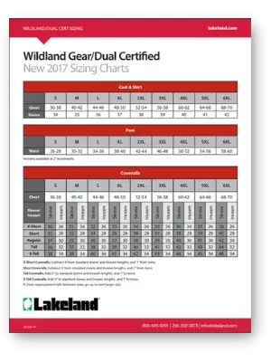 Wildland and Dual-Certified Sizing Charts thumbnail